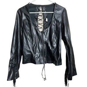 Fredericks of Hollywood Black Corset Style Jacket